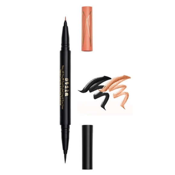 stila Stay All Day Dual-Ended Liquid Eye Liner- Intense black/Mai Tai (Japan) - Picture 2 of 10